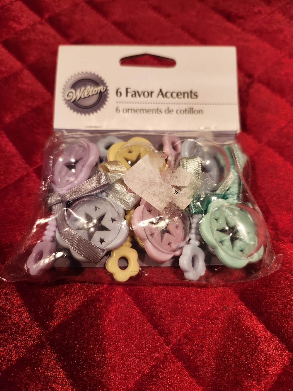 Wilton 2006 Pastel Favor Accents Assortment - Baby Shower Decorations